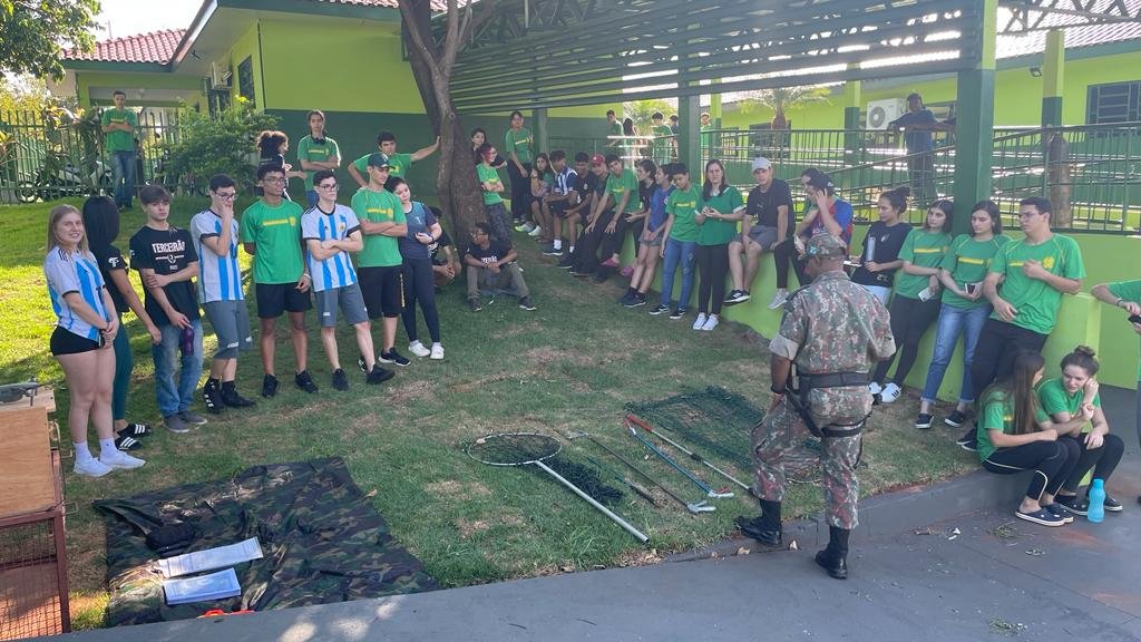 PMA de Batayporã realiza Educação Ambiental para 80 alunos de escola Estadual de Nova Andradina