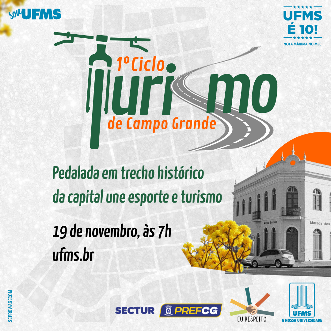 Cicloturismo realiza pedalada por trechos históricos de Campo Grande neste domingo