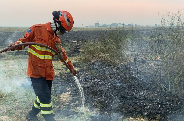 Em alerta, bombeiros de MS atuam em quatro incêndios florestais no Pantanal