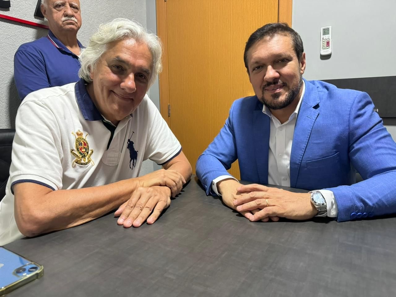 Lucas de Lima encontra-se com Delcídio do Amaral para discutir questões políticas para as eleições 2024