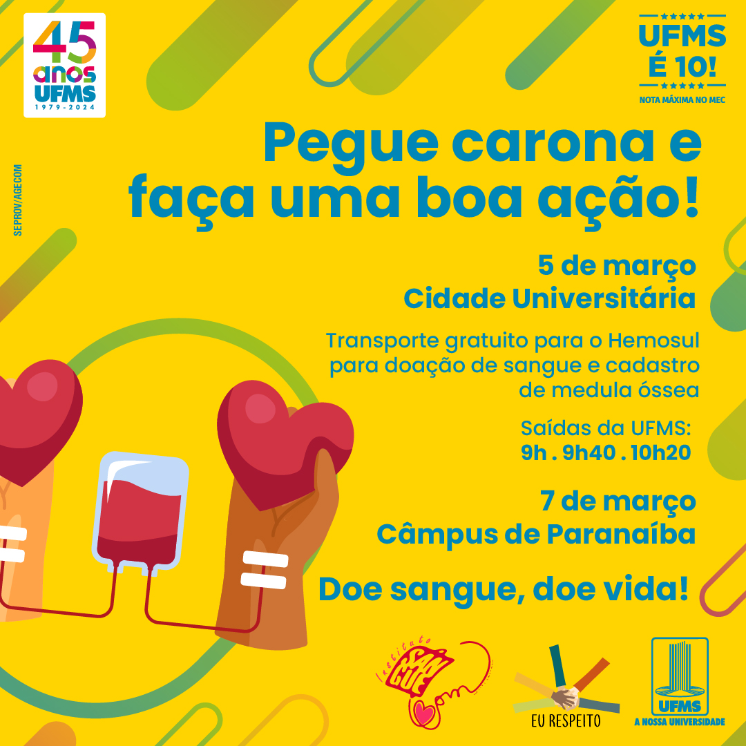 Universidade promove doação de sangue durante recepção institucional