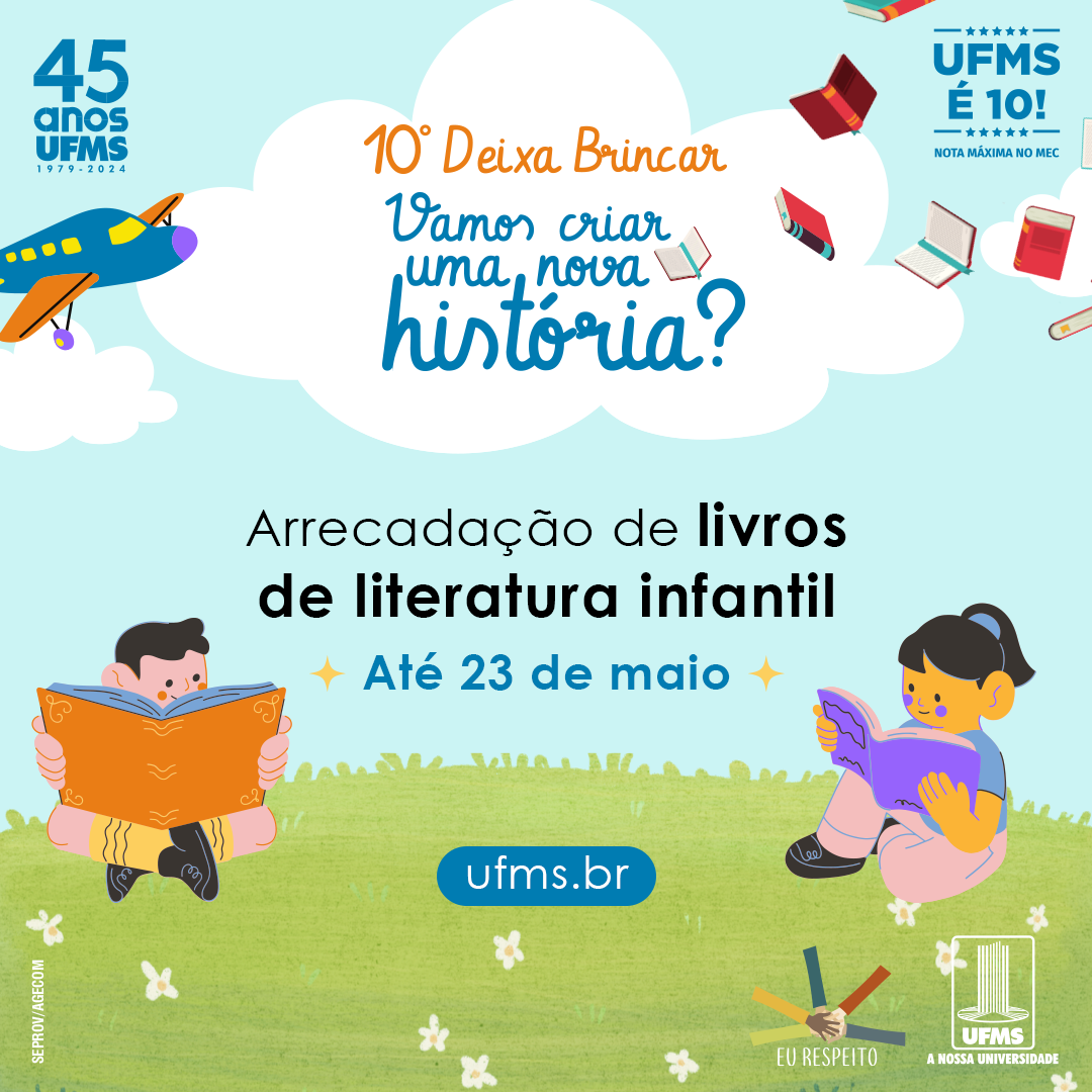 Deixa Brincar terá atividades desenvolvidas por professores e estudantes da UFMS